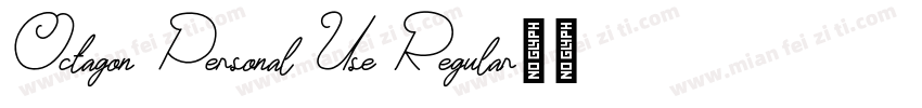 Octagon Personal Use Regular字体转换